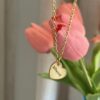 Gold heart necklace - Image 2