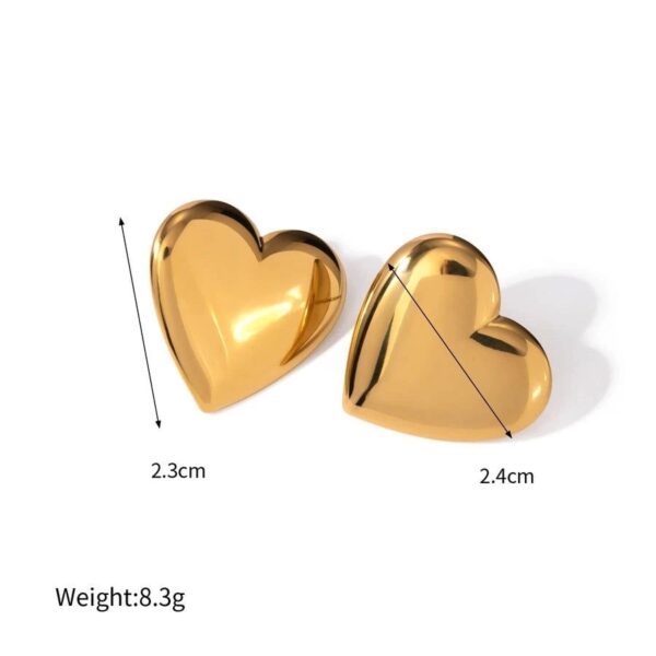 LUXE HEART EARRINGS