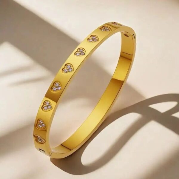 Gold Love bangle - Image 2