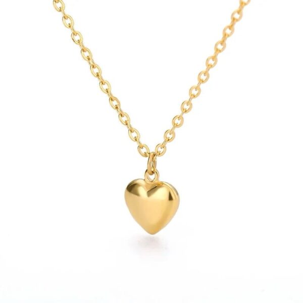 Heart necklace (add initials )