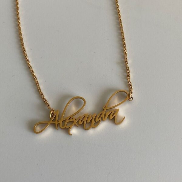 Cursive name necklace