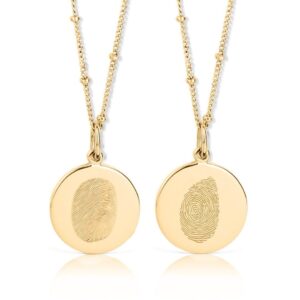 Finger print necklace