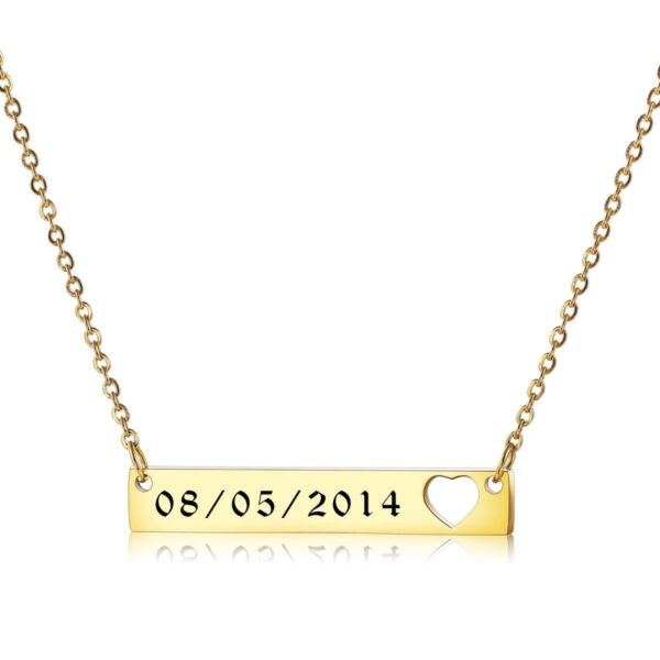 Bar heart necklace - Image 5