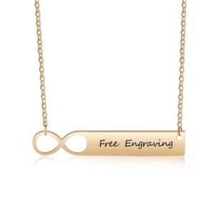 Infinity bar necklace