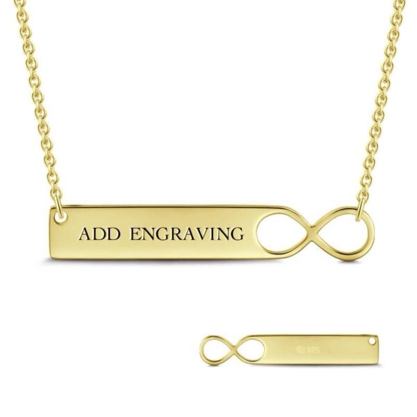 Infinity bar necklace - Image 4